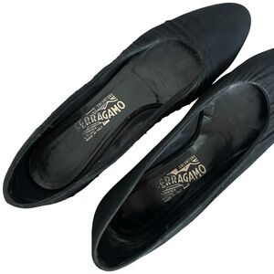 Salvatore Ferragamo Cap Toe Shoes Flats Pumps Heel Womens Size 8
